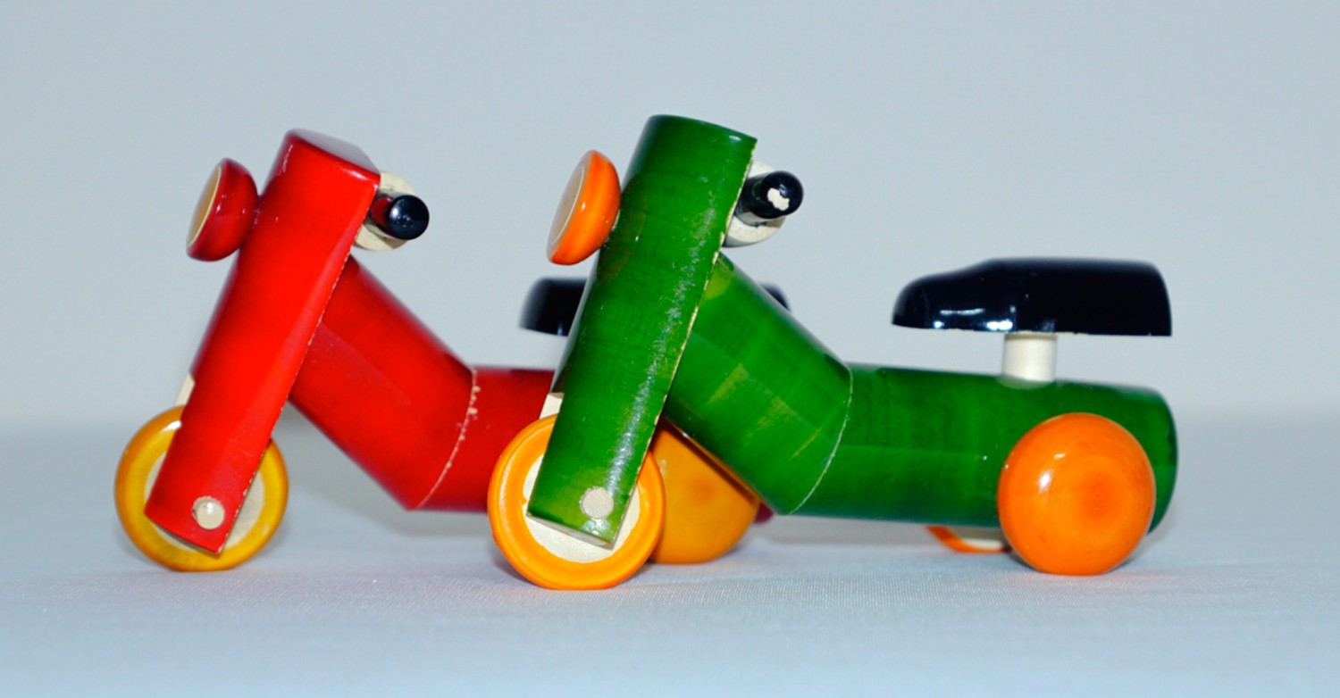 Wooden - Cute Scooter (1 Piece)(L=9.5CM,W=13CM)
