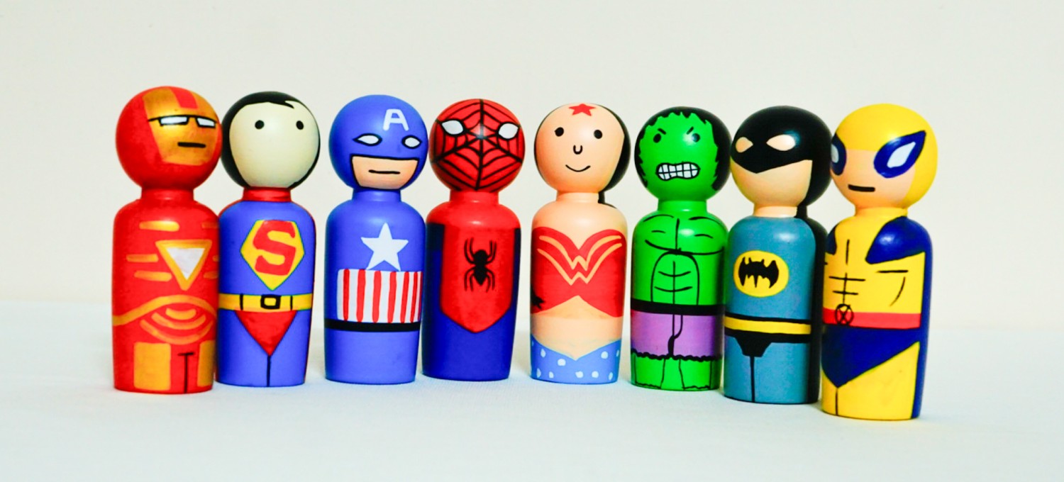 Wooden - Peg Dolls (Per Piece) (h =10cm,w=3cm)
