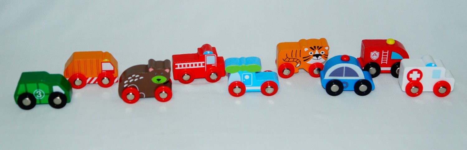 Wooden Cute Little Car Set of 3