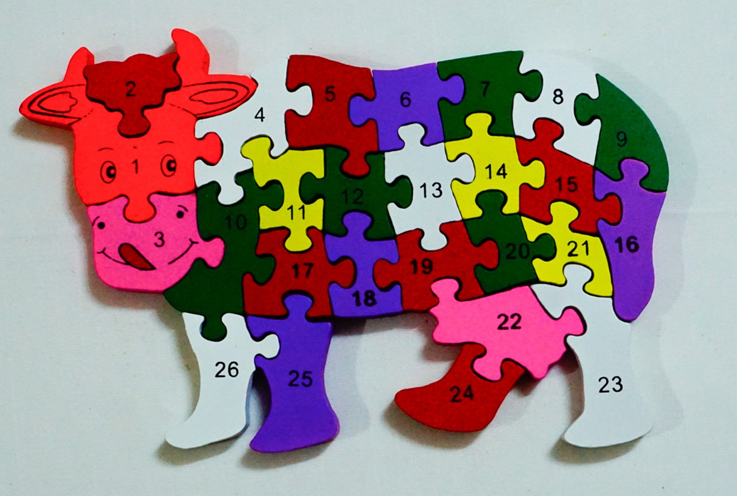 Wooden Bull Puzzle(L=17CM,W=26CM)